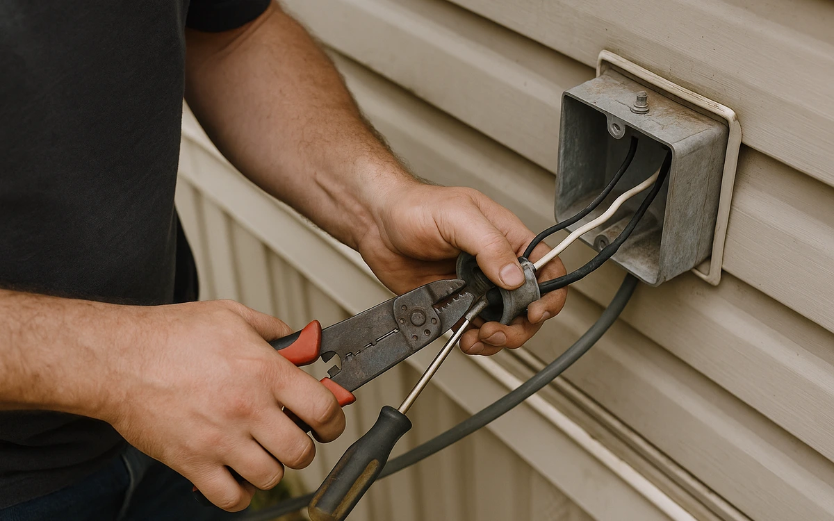 Mobile home electrical repair contractor